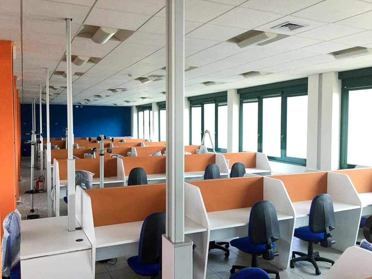 Paratie fonoassorbenti con Phonoter in ambienti di lavoro